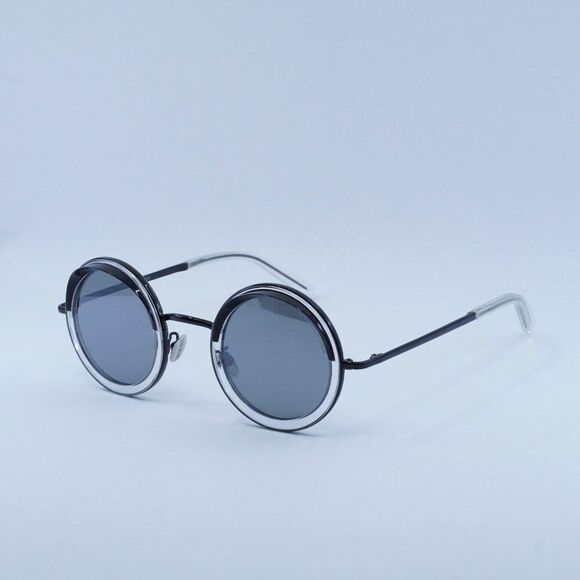 🕶️ New Cutler and Gross CG1277S 002 Sunglasses - Black on Crystal Frame - Picture 1 of 10